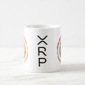 XRP暗号通貨 – XRP水色 コーヒーマグカップ (中央)