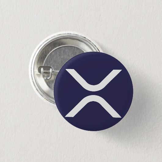 XRP暗号通貨 – XRP 缶バッジ (正面&裏面)