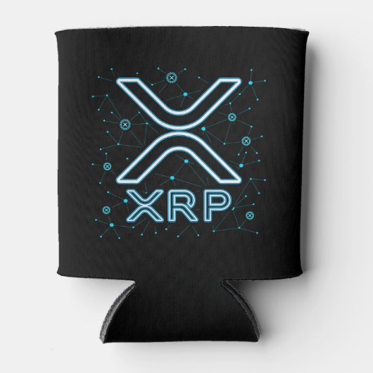 XRP暗号通貨XRPLブロックチェーン暗号星 缶クーラー (正面)