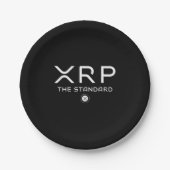XRP標準引用文暗号ミーム暗号通貨 ペーパープレート (正面)