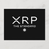 XRP標準引用文暗号ミーム暗号通貨 ポストカード (正面)