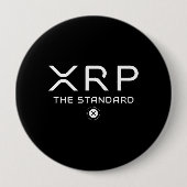 XRP標準引用文暗号ミーム暗号通貨 缶バッジ (正面)