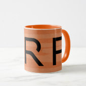 xrp、さざ波のオレンジマグのコップ マグカップ (正面右)