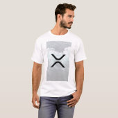 xrp、さざ波、白濁水のロゴのTシャツ Tシャツ (正面フル)