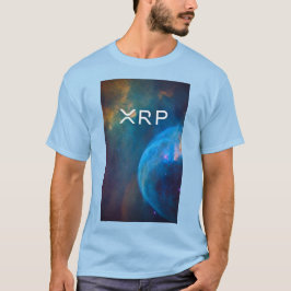 xrp、さざ波、芸術の青のTシャツ Tシャツ