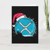 Xrp Christmas Hat Moonshot Ripple Crypto Merch To カード (正面)