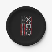 XRP Crypto Cryptocurrency American Flagミーム ペーパープレート (正面)