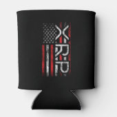 XRP Crypto Cryptocurrency American Flagミーム 缶クーラー (裏面)