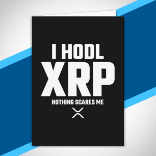 XRP Crypto Cryptocurrency Hodl XRPおもしろい引用文 カード