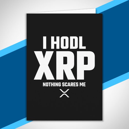 XRP Crypto Cryptocurrency Hodl XRPおもしろい引用文 カード