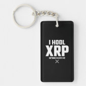 XRP Crypto Cryptocurrency Hodl XRPおもしろい引用文 キーホルダー (正面)