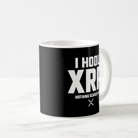 XRP Crypto Cryptocurrency Hodl XRPおもしろい引用文 コーヒーマグカップ (正面右)