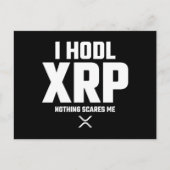 XRP Crypto Cryptocurrency Hodl XRPおもしろい引用文 ポストカード (正面)