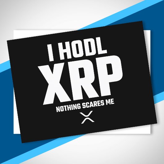 XRP Crypto Cryptocurrency Hodl XRPおもしろい引用文 ポストカード