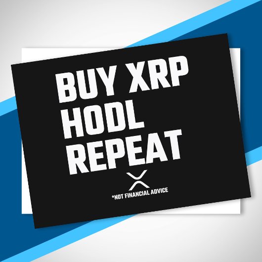XRP Crypto Cryptocurrency XRP買ホルドの繰り返し ポストカード