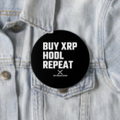 XRP Crypto Cryptocurrency XRP買ホルドの繰り返し 缶バッジ (インサイチュ)