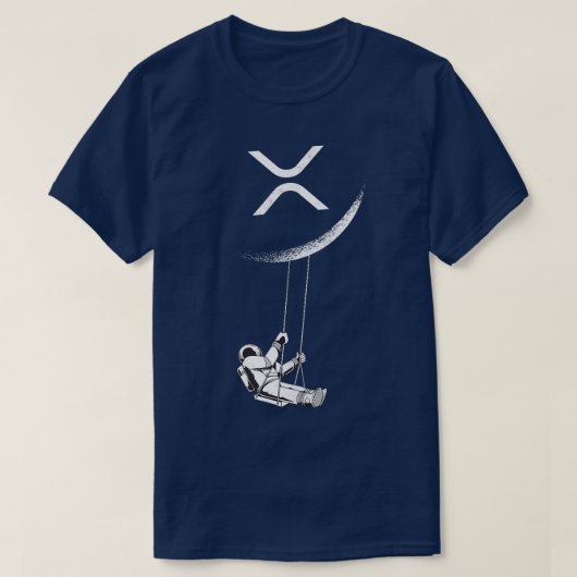 XRP Crypto Gift Cryptocurrency Blockchainコマンド Tシャツ (デザイン正面)