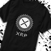 XRP Cryptocurrency Crypto装飾円ロゴ Tシャツ