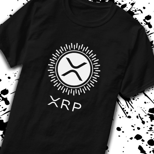 XRP Cryptocurrency Crypto装飾円ロゴ Tシャツ