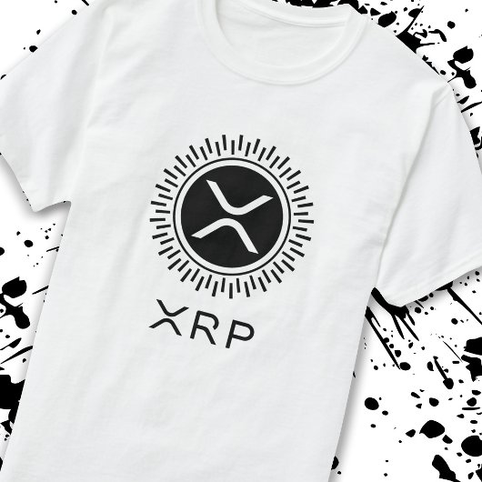 XRP Cryptocurrency Crypto装飾円ロゴ Tシャツ