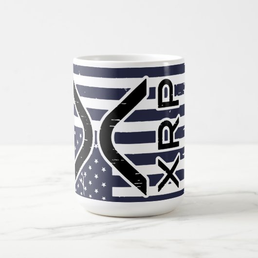 XRP Cryptocurrency USAアメリカ コーヒーマグカップ (中央)