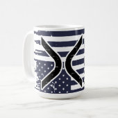 XRP Cryptocurrency USAアメリカ コーヒーマグカップ (正面左)
