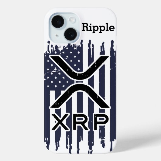 XRP Cryptocurrency USAアメリカ Case-Mate iPhoneケース (裏面)