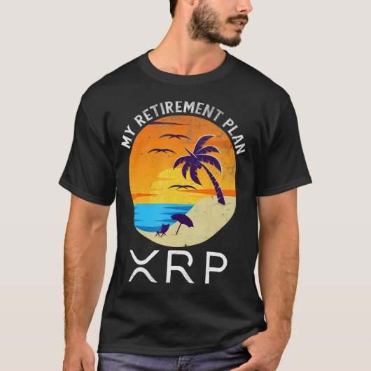 Xrp Ripple Cryptocurrency My Retirement Planビーチ Tシャツ (正面)
