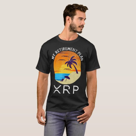Xrp Ripple Cryptocurrency My Retirement Planビーチ Tシャツ (正面フル)