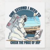 XRP to the moon 宇宙飛行士 - XRP RIPPLE ワインラベル (シングルラベル)