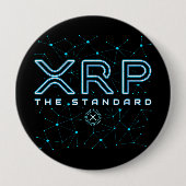 XRPLブロックチェーンXRP暗号通貨暗号星 缶バッジ (正面)
