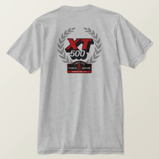 XT500メンズTシャツ Tシャツ (デザイン裏面)