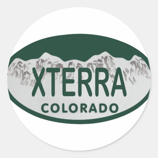xterraライセンス楕円 ラウンドシール (正面)