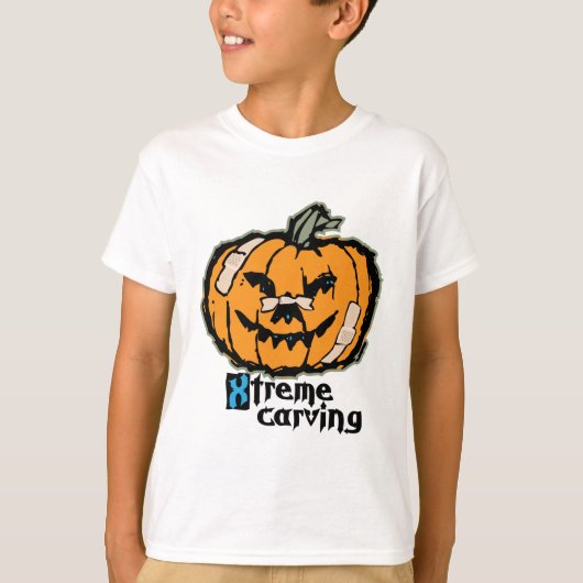 Xtremeのカボチャ切り分けること Tシャツ (正面)