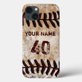 Xtremeの堅いヴィンテージのカスタムな野球のiPhoneの場合 Case-Mate iPhoneケース (裏面)