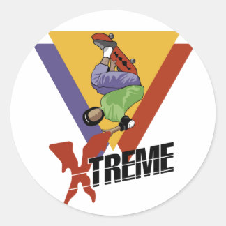 Xtreme Skateboardingスタンプ ラウンドシール