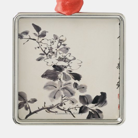 Xu Weiïの¿の½の模造でsによってはNo.5が開花します メタルオーナメント (正面)