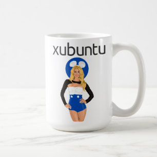 Xubuntuの女の子のマグ! コーヒーマグカップ