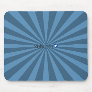 XubuntuのLinuxの青のスターバスト マウスパッド