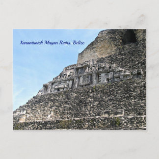 Xunantunich Mayan Restes,ベリーズのはがき ポストカード