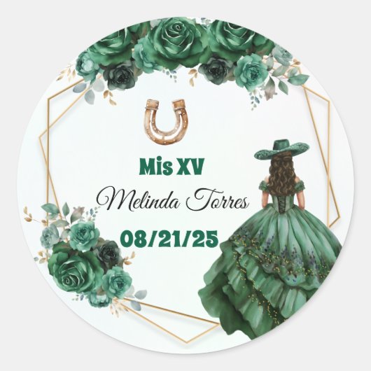 xvスタンプ ラウンドシール (正面)