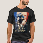 Xv de France, affiche rugby, ovalie Tシャツ (正面)