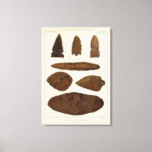 XVI Stone implements，ニューメキシコ キャンバスプリント (正面)