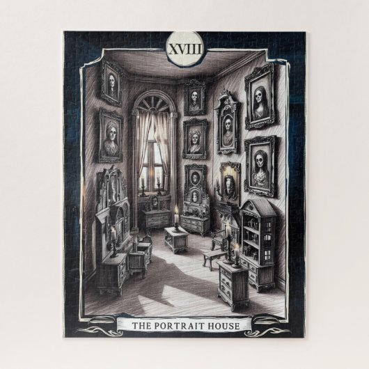 XVIIIザポートレートハウス – スチルウォッチング，タロット ジグソーパズル (縦)