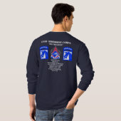 XVIII空輸隊の長袖のティー Tシャツ (裏面フル)