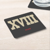 XVIII スクエアペーパーコースター (アングル)