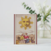 XVIIII Le Soleil, French tarot card of the Sun ポストカード (スタンド正面)