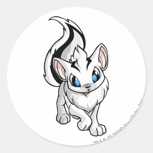 Xweetokの白 ラウンドシール (正面)