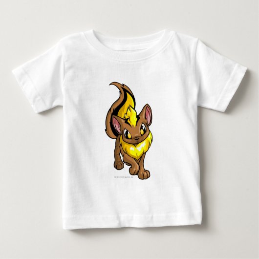 Xweetokの黄色 ベビーTシャツ (正面)