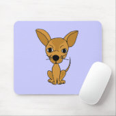 XXおもしろいなチワワのデザイン マウスパッド (マウス)